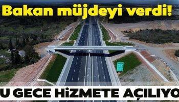 Kuzey Marmara Otoyolu'nun bir b&ouml;l&uuml;m&uuml; ge&ccedil;ici olarak a&ccedil;ılıyor