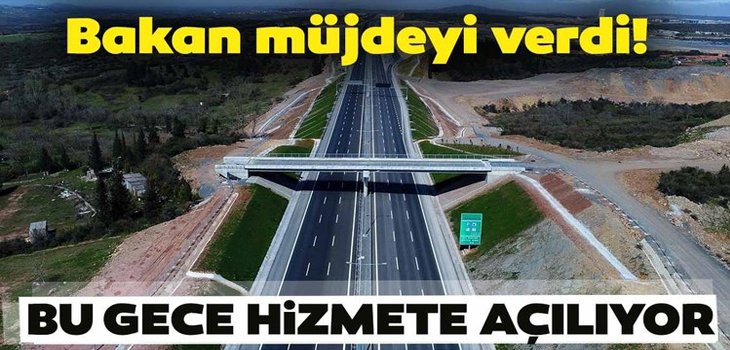 Kuzey Marmara Otoyolu'nun bir b&ouml;l&uuml;m&uuml; ge&ccedil;ici olarak a&ccedil;ılıyor