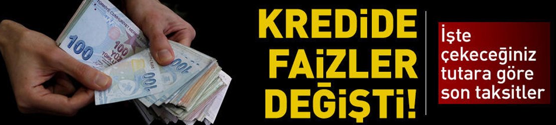 Konut kredisinde faizler değişti